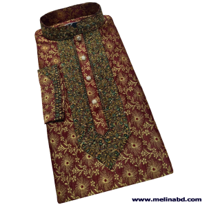 Melina Bangladesh Premium Embroidered Luxury Cotton Panjabi for Men’s